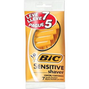 Imagem de Barbeador Descartável Bic Sensitive Leve 7 Pague 5 - Bic