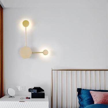 Imagem de GZZBMY Arandelas de parede modernas de LED de metal acrílico para iluminação de parede luminárias de parede nórdicas minimalistas para sala de estar interna quarto corredor decoração de escritório