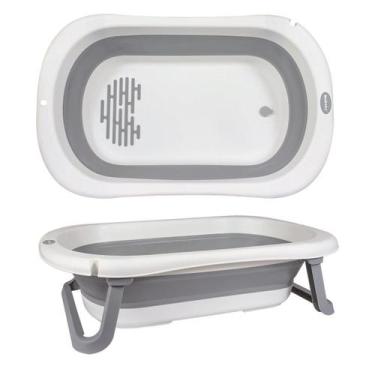 Imagem de Super Banheira Infantil Antiderrapante KaBaby Cinza