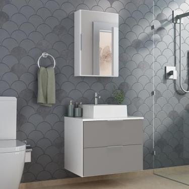 Imagem de CONJUNTO RUBI 60CM Branco Cinza