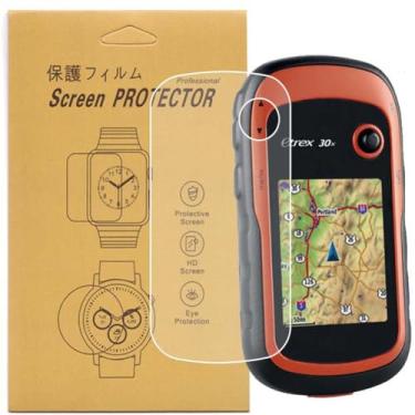 Imagem de VRWOX [2 peças] Protetor de tela TPU para eTrex 22x 32x 10 20 20X 30 30X, cobertura total, plástico rígido transparente, antibolhas e anti-arranhões (não protetores de vidro temperado)