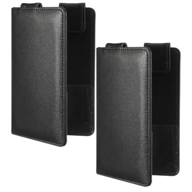 Imagem de Marspark 2 peças porta-cartões de árbitro, estilo livro, suporte magnético de couro para escalação de árbitro para futebol, vôlei, rúgbi, beisebol, jogos, treinamento, jogos esportivos