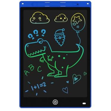Imagem de Lousa Mágica Infantil Digital Tablet Escrita Para Desenho Criança LCD 12 Polegadas (Azul), Educativo, Portátil, Brinquedo Criativo