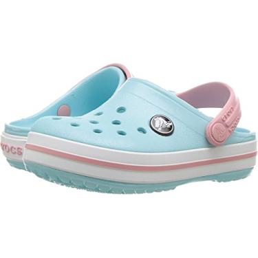 Imagem de Sandália, Crocs, Crocband Kids, Ice Blue/white, 22, Criança Unissex