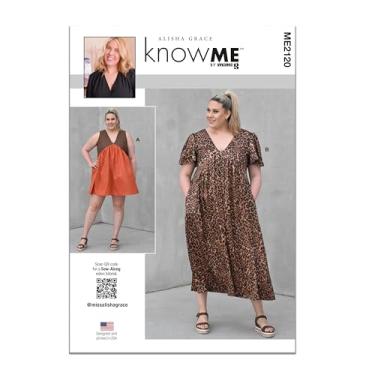 Imagem de Know Me ME2120K5 Misses 'Flowy A-line Dress Sewing Pattern Packet by Alisha Grace, Design Code ME2120, Tamanhos 8-10-12-14-16