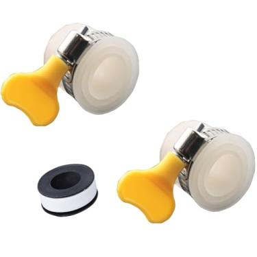 Imagem de YHXiXi Adaptador universal de 2 peças para torneiras pescoço de ganso OD 13 a 25 mm, filtro de água de bancada, bico plano, mangueira de entrada, adaptador universal
