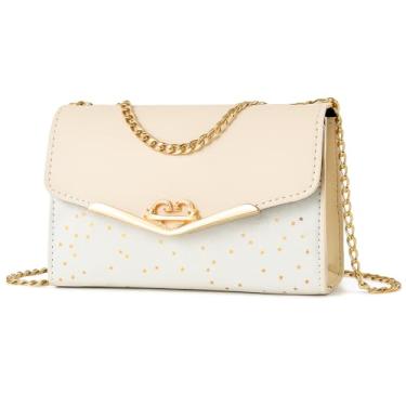 Imagem de Bolsa de Ombro com Pingente LukeSports Luxo – Crossbody Feminina Estilosa (Branco)