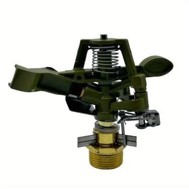 Imagem de Cabeça de aspersor de impacto de metal de 3/10.2 cm Cabeça de irrigação de água para irrigação de jardim, estufa, canteiro de flores, pátio, gramado (3/10.2 cm)