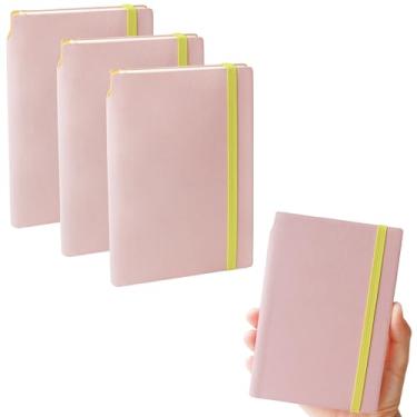 Imagem de J6&H6 Minimalist Design Pocket Notebooks Set Of 3, Portable small Notebook with Pen Holder, 486 Thick Lined Pages ( 3.3" x 4.3"), The Perfect Mini Note Pads to Stay Organized and Boost Productivity at