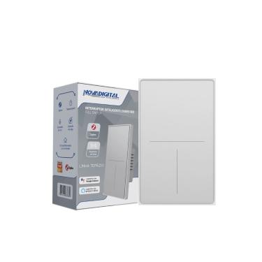 Imagem de Interruptor Inteligente Zigbee Linha Topázio 3 Botões BRANCO