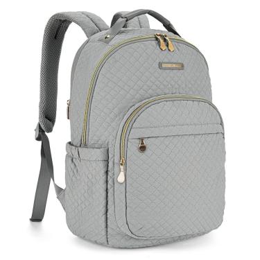 Imagem de Mochila para laptop LIGHT FLIGHT Anti-Theft 15,6" acolchoada cinza