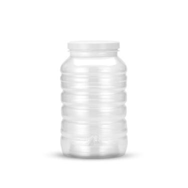 Imagem de Kit 6 Potes para Conservas 3L Plástico Tampa Alumínio G2530 Galvanotek