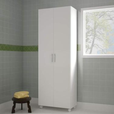 Imagem de Armário Multiuso para Lavanderia 67,5cm com 2 Portas BRV Móveis, Branc