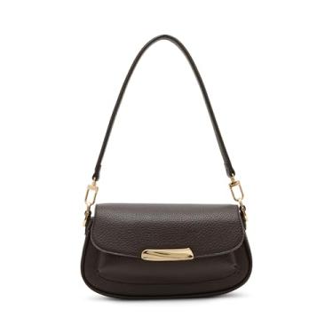 Imagem de Anne Klein Bolsa de ombro feminina East West com alça conversível, café expresso