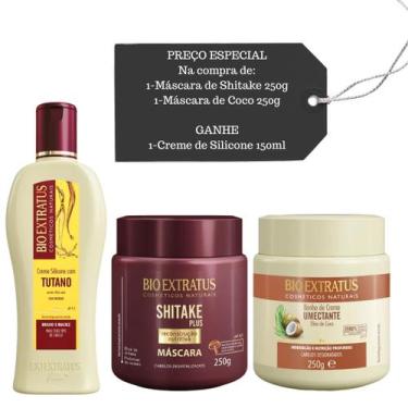 Imagem de Cronograma Bio Extratus Shitake e Umectante +Creme Silicone