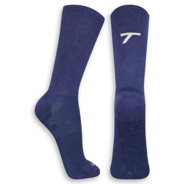 Imagem de Meia Futebol Trifil 8024, Azul marinho, 39-44