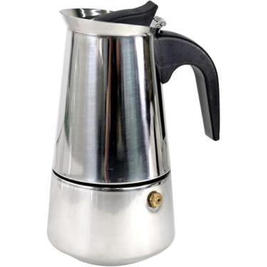 Imagem de Cafeteira Italiana Inox 200ml – Prepara 4 Xícaras de Café Espresso