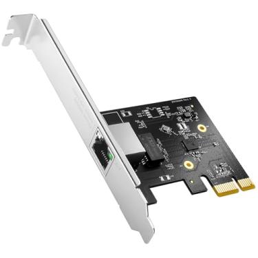 Imagem de Cudy Adaptador de rede PE25 PCI Express de 2,5 Gbps, placa PCIe 2.5GBase-T, NIC RTL8125, Wake on LAN, controle de fluxo, suporte de perfil baixo, Windows 10/8/8.1/7, Windows Server 2012, 2008, Linux
