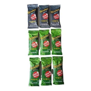 Imagem de Preservativo Lubrificado Tradicional Blowtex Pacote Leve 9 Pague 6 Uni