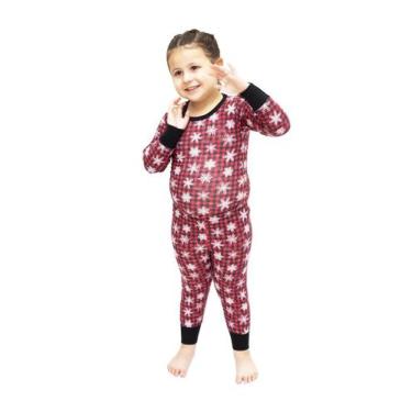 Imagem de Pijama Body Baby Longo Natal Flocos de Neve - Alegria de Montar, 3 ano