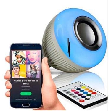 Imagem de Lâmpada Colorida Música Bluetooth Controle - Bulbi