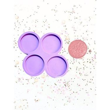 Imagem de R473 molde de silicone paleta círculos 6cm 4cavidades resina - confeit