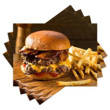 Imagem de Jogo Americano com 4 peças - Hambúrguer - 1584Jo - Allodi