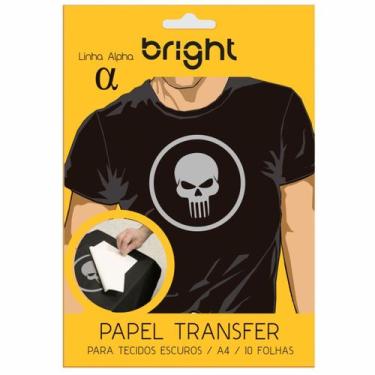 Imagem de Papel Transfer para algodão A4 Tecidos Escuros Bright 05 Fls