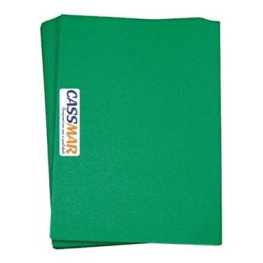Imagem de Capa para Encadernação A4 Verde Bandeira Couro PP 0,30 100un - Cassmar