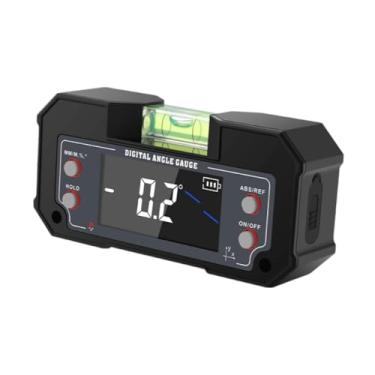 Imagem de harayaa Medidor de ângulo de nível digital, medidor eletrônico recarregável para carpintaria, transferidor, inclinômetro para máquinas, ventilação doméstica e