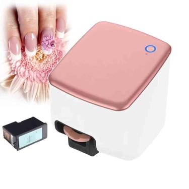 Imagem de MáQuina De ImpressãO PortáTil Para Nail Art, Impressora 3d Para Nail Art, Pintura Em 10 Segundos, Com Controle Por Aplicativo E IdentificaçãO De Bordas De Unhas Para EstúDio De Unhas/Amantes De Unhas