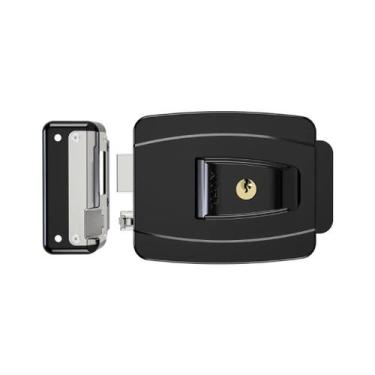 Imagem de Fechadura Elétrica Agl Al100R 12V Reversível Preta 42Mm, Preto