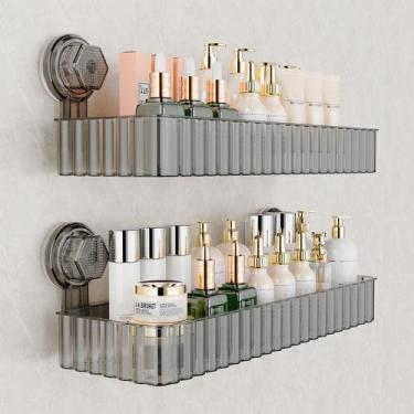 Imagem de Organizador de banheiro com ventosa Shower Caddy Ankoox preto