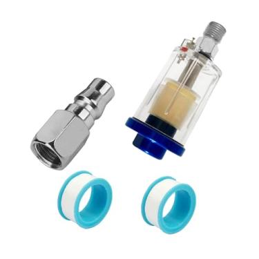 Imagem de Whtkoph Separador de óleo e água, filtro de ar comprimido, encaixe do compressor, protege ferramentas pneumáticas contra danos, Style a