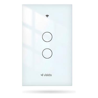 Imagem de Interruptor Wifi Velds Ilbw-2b 10a Bivolt Branco 10 A 90v Branco