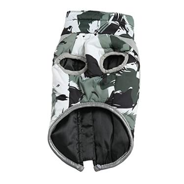 Imagem de Colete de inverno para cachorro casaco de frio para cachorro parkas à prova d'água Colete de cachorro quente jaqueta de cachorro quente reflexivo roupas de inverno para cachorro (XG)