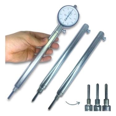 Imagem de 2X Kit Suporte Com Relógio Comparador Com Rosca M10 M12 M14