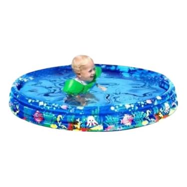 Imagem de Piscina Inflável Redonda Infantil Praia Casa Verão Kids 180l