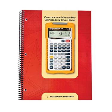 Imagem de Calculated Industries 2140 Construction Master Pro Workbook and Study Guide | 4 seções abrangentes | Desenvolvimento do local | Bases, lajes, paredes | Enquadramento | Acabamento |Problemas práticos