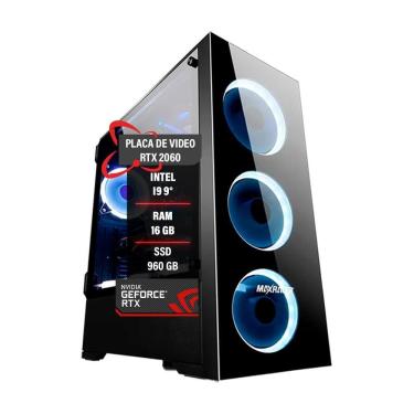 Imagem de Pc Gamer Intel Core I9 9 Memória 16Gb Ram Rtx2060 Ssd 960Gb