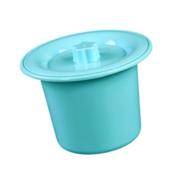Imagem de oshhni Mictório cuspideira com tampa, penico, vaso sanitário portátil, balde de cabeceira, penico portátil para crianças, Azul