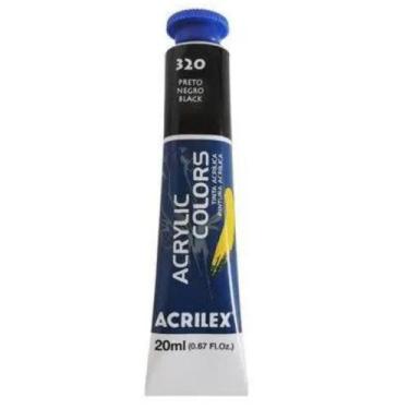 Imagem de Tinta Acrilica Acrylic Colors 20ml 320 Preto - Acrilex