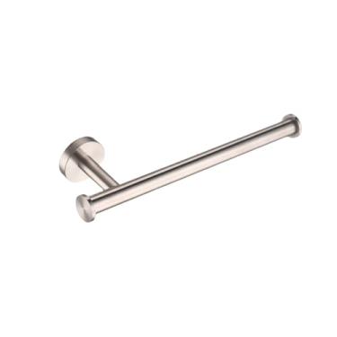Imagem de Suporte para toalhas de dupla finalidade em aço inoxidável 304 com níquel escovado, suporte para papel higiênico, suporte para copos de parede, escova de vaso sanitário, acessórios de banheiro, anel