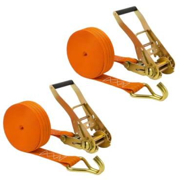 Imagem de Kit 2x Cinta Catraca Amarração de Cargas 3000Kg 3t 9m Carga Pesada Caminhão Carreta caminhonete Transporte