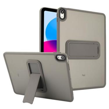 Imagem de UUcovers Capa para Apple iPad A16 11ª geração 11 polegadas 2025 e iPad 10ª geração 10 polegadas 2022 com suporte traseiro rígido e TPU à prova de choque leve para iPad 11ª/10ª geração, cinza