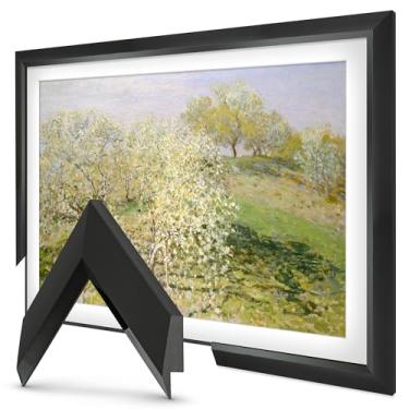 Imagem de Quadros de TV Deco - Moldura fina preta moderna compatível apenas com Samsung The Frame TV e Pro (32 polegadas, serve para 2021-2025)