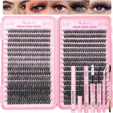 Imagem de Kit de cachos de cílios OLLAVO 640 unidades de 9-16 mm D Curl Fluffy W