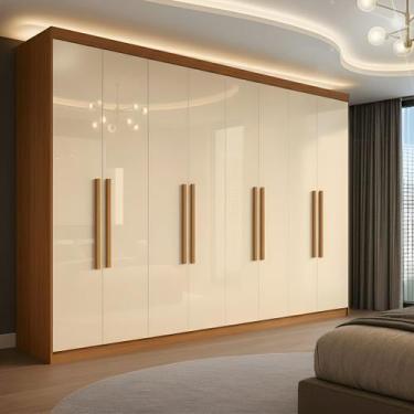 Imagem de Guarda-roupa 8 Portas 4 Gavetas Paris - Maxel