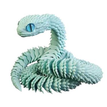 Imagem de Conjunto de animais, brinquedos de cobra impressos em 3D, brinquedo ar