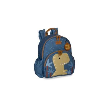 Imagem de Mochila Kids Dinossauro Azul - Masterbag